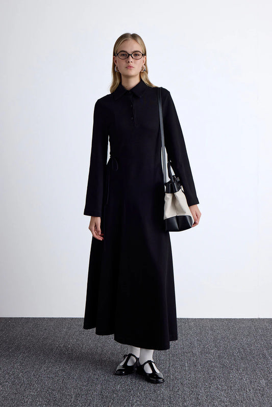 Premium Knitted Collared Dress