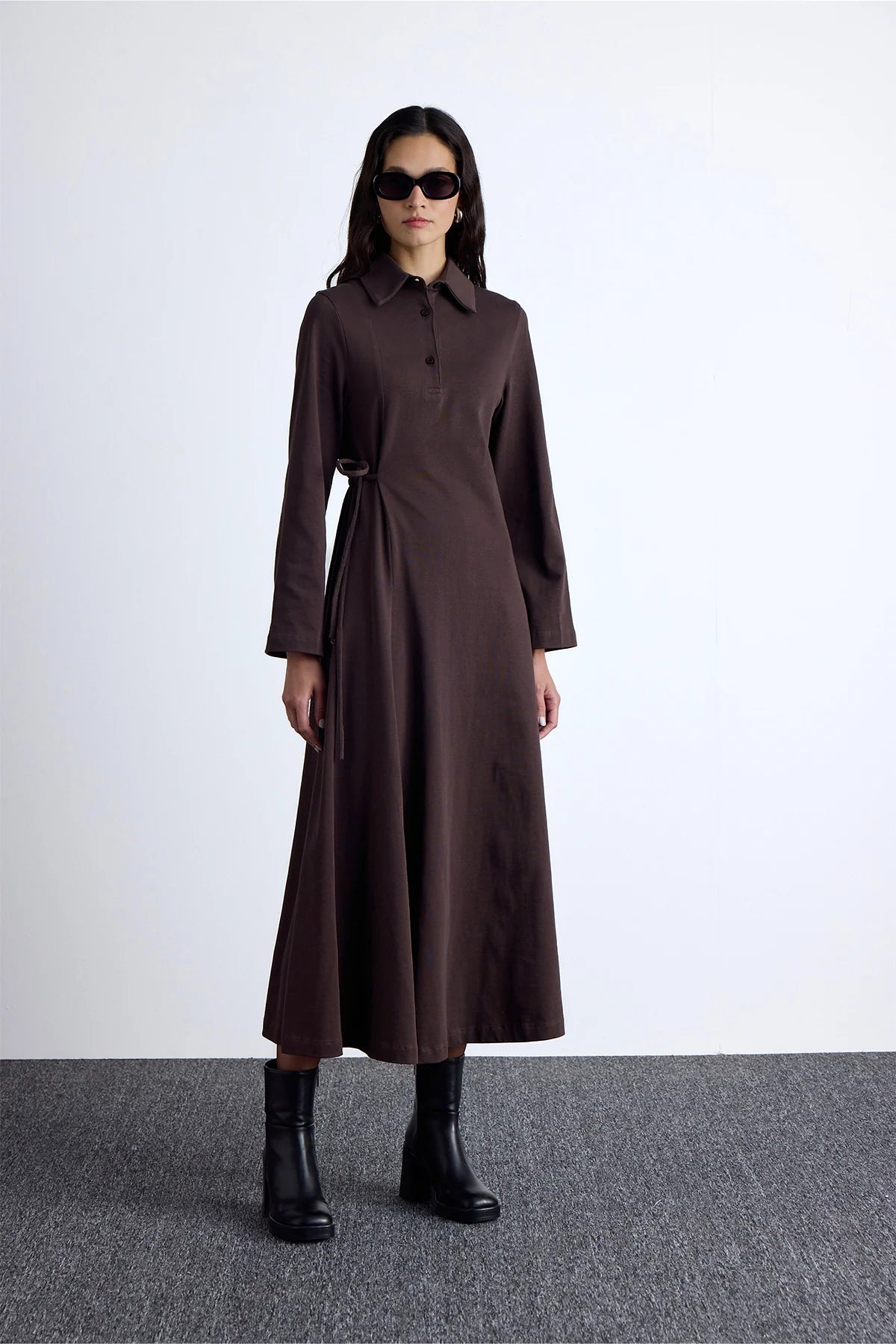 Premium Knitted Collared Dress