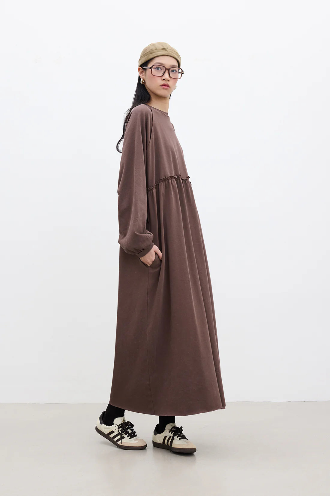 Oversized Ruched Dress