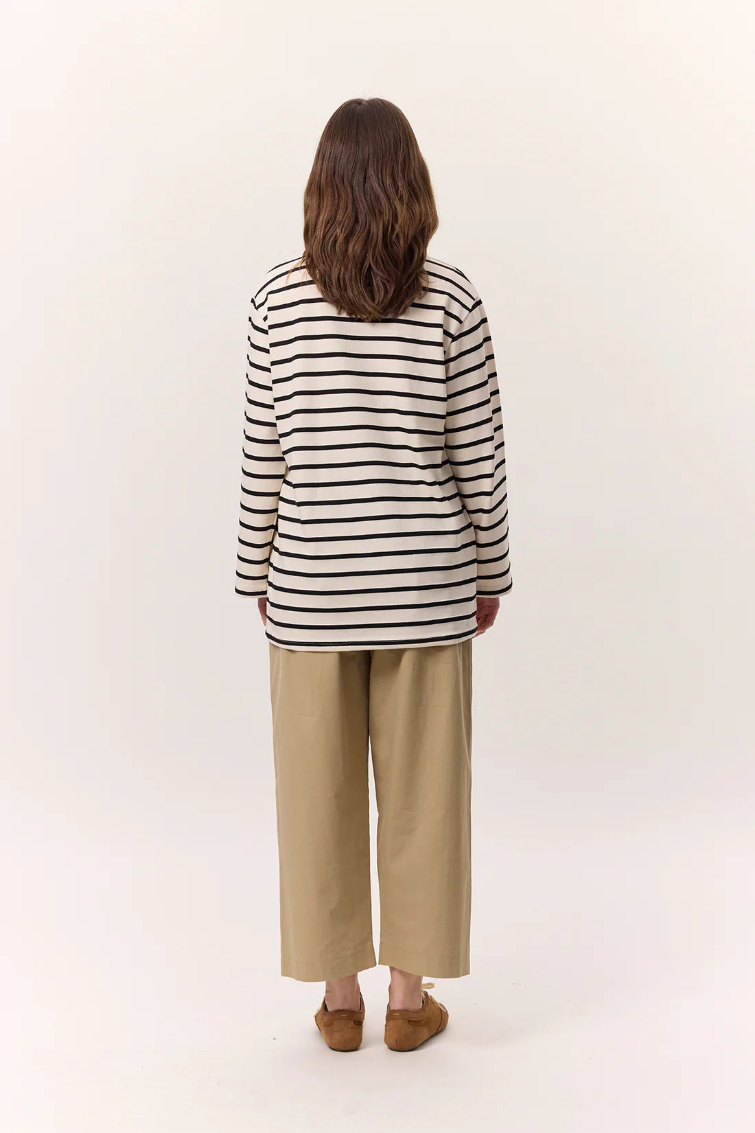 Striped Oversized Long Sleeve T-Shirt
