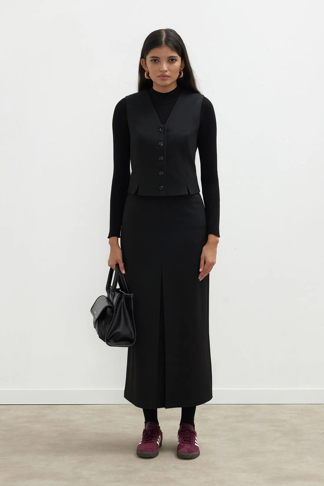 Premium Pleated Pencil Skirt