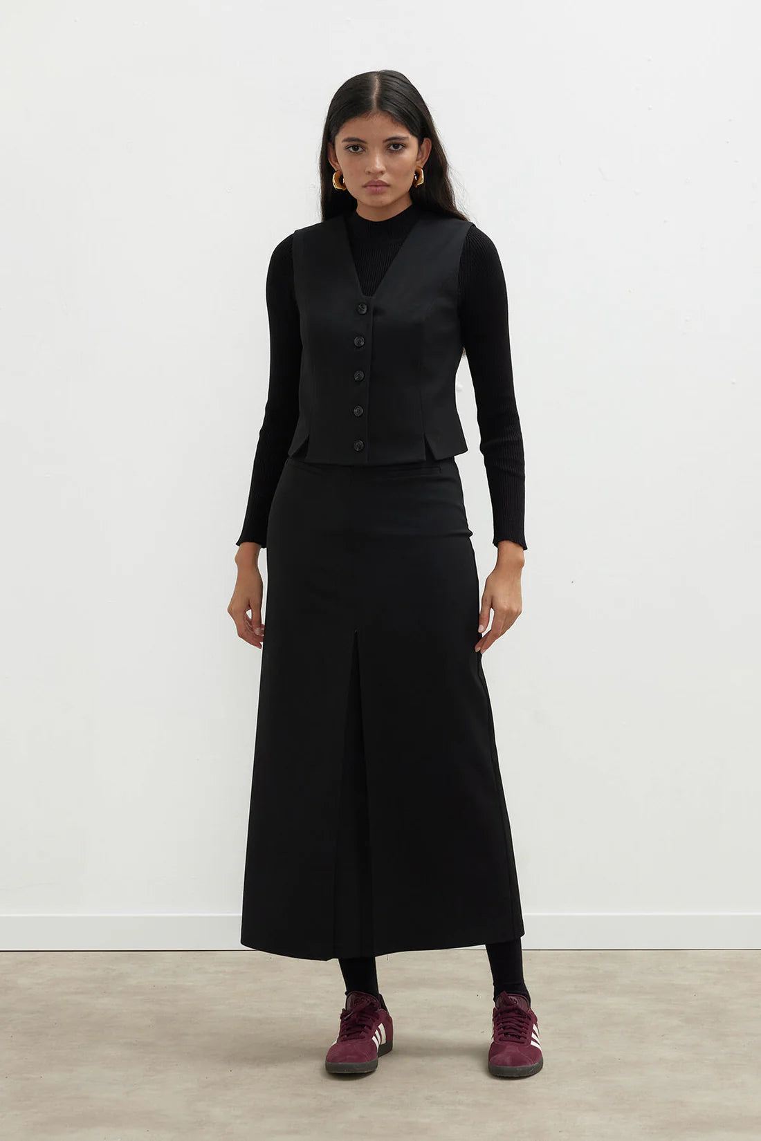 Premium Pleated Pencil Skirt