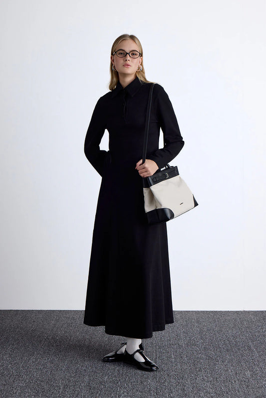 Premium Knitted Collared Dress