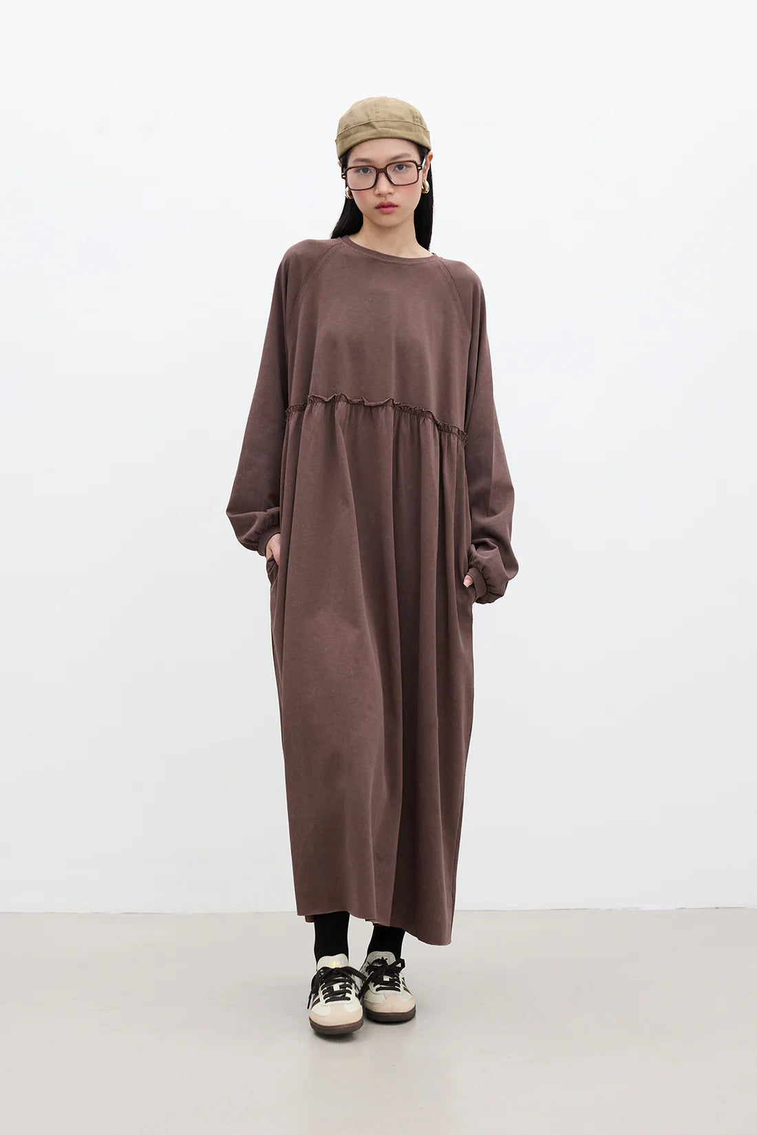 Oversized Ruched Dress