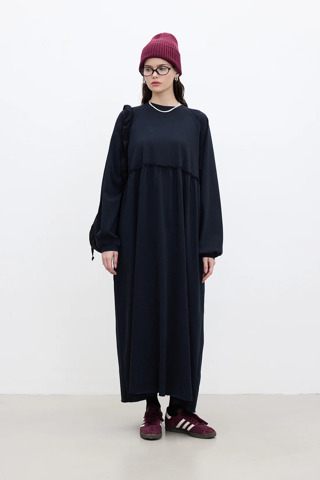 Oversized Ruched Dress