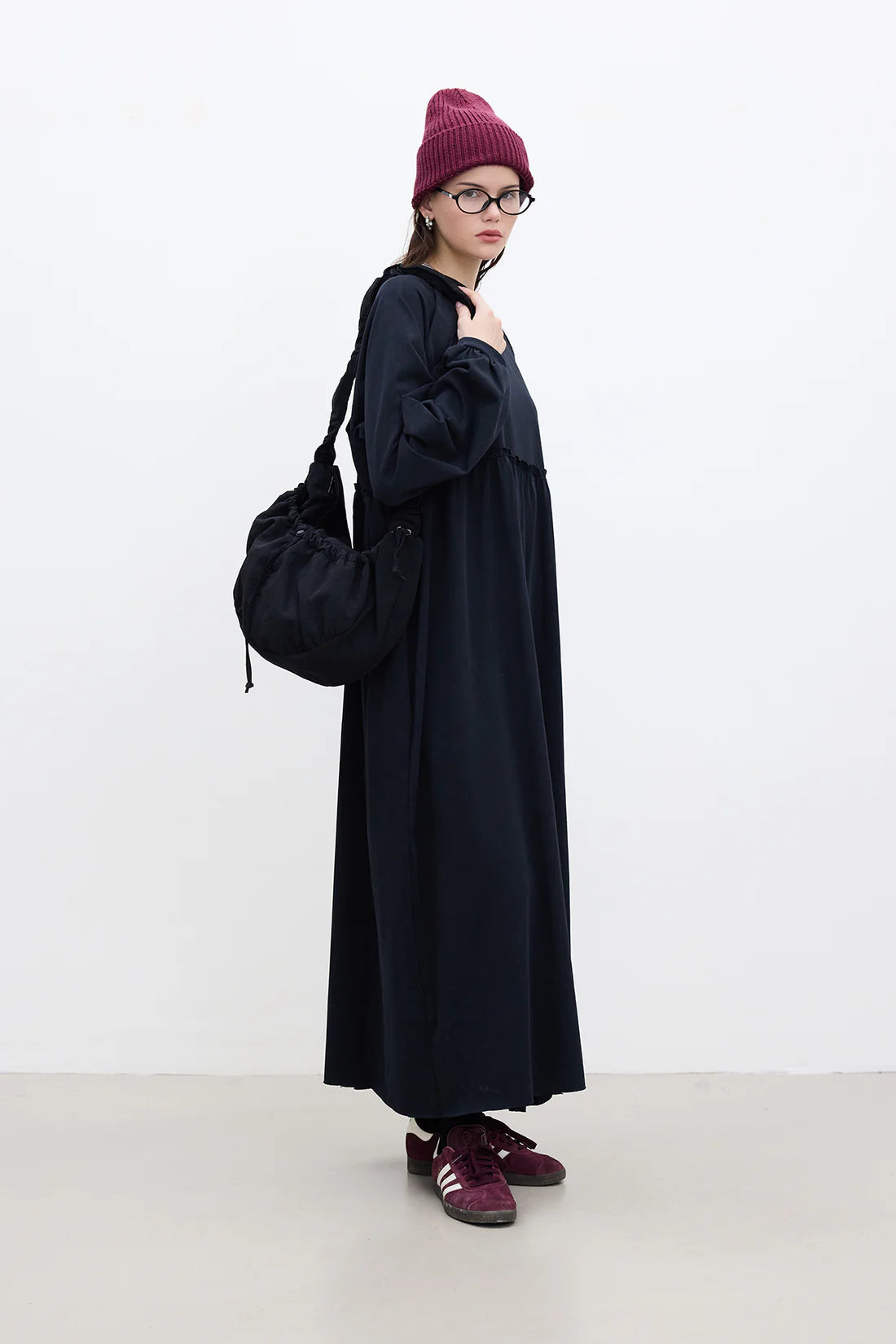 Oversized Ruched Dress