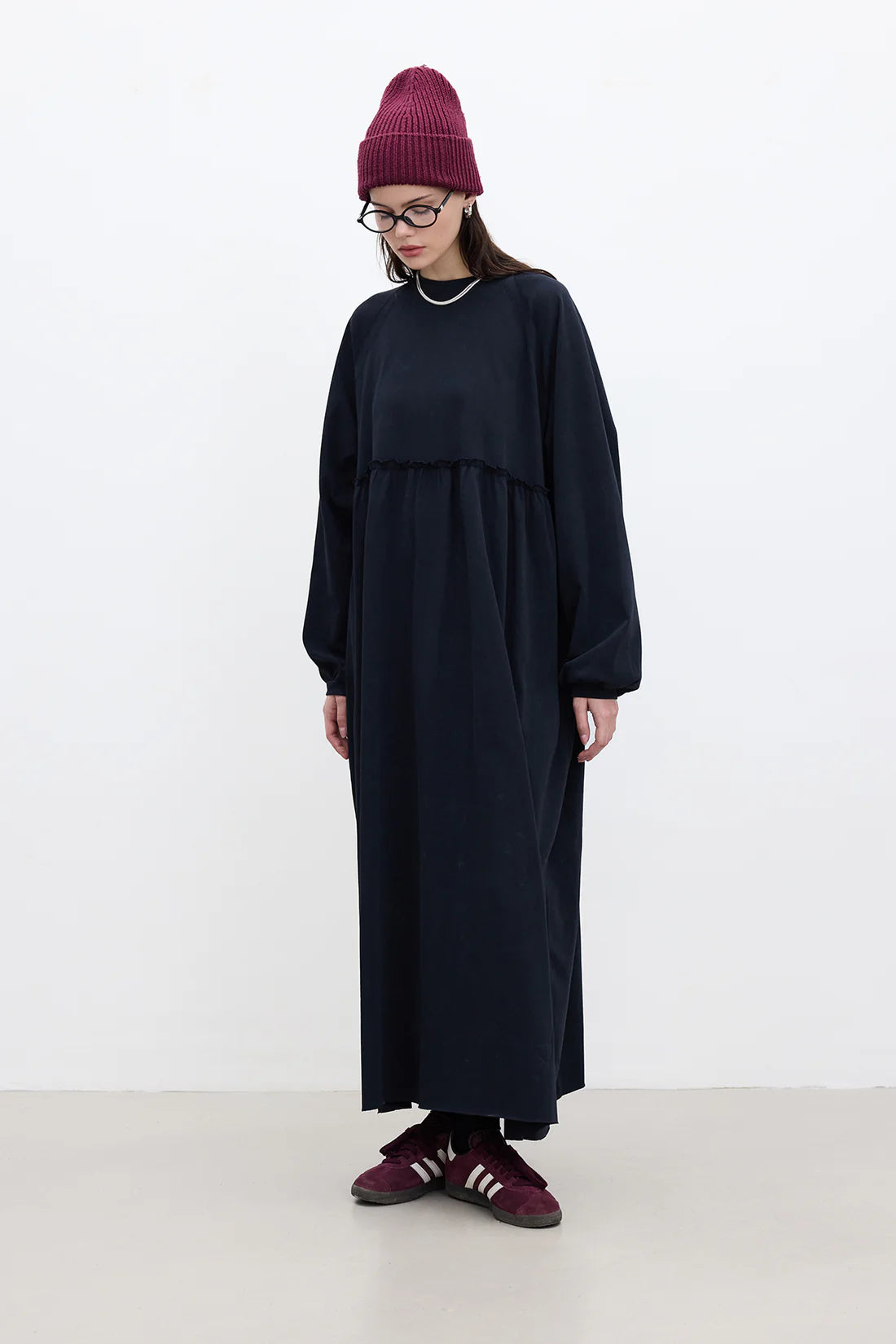 Oversized Ruched Dress