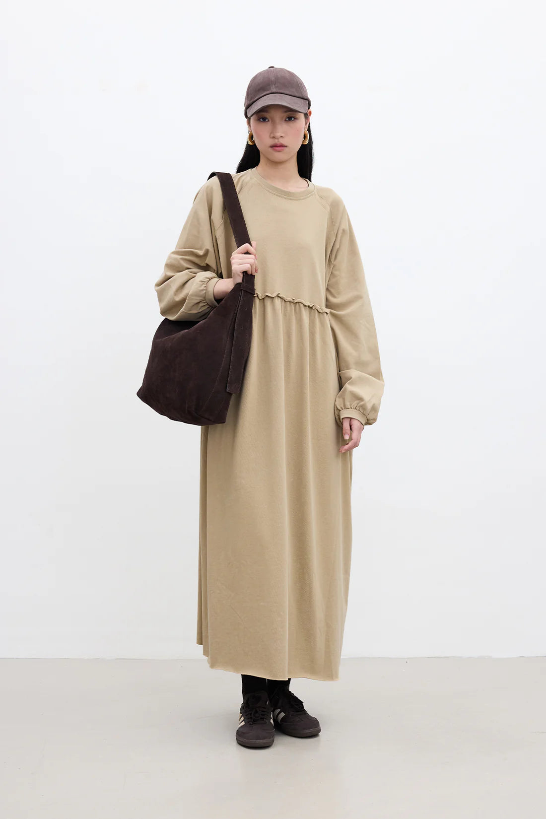 Oversized Ruched Dress