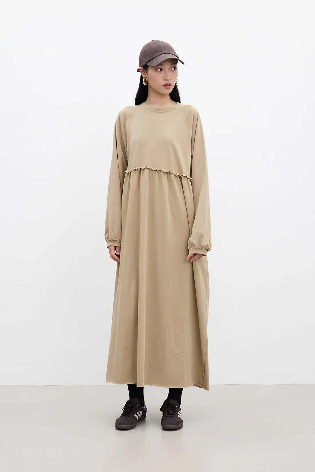 Oversized Ruched Dress