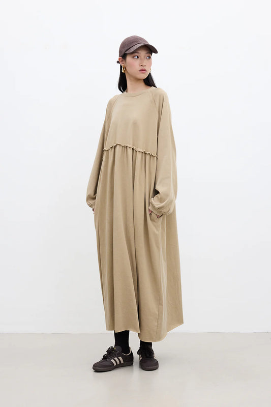 Oversized Ruched Dress