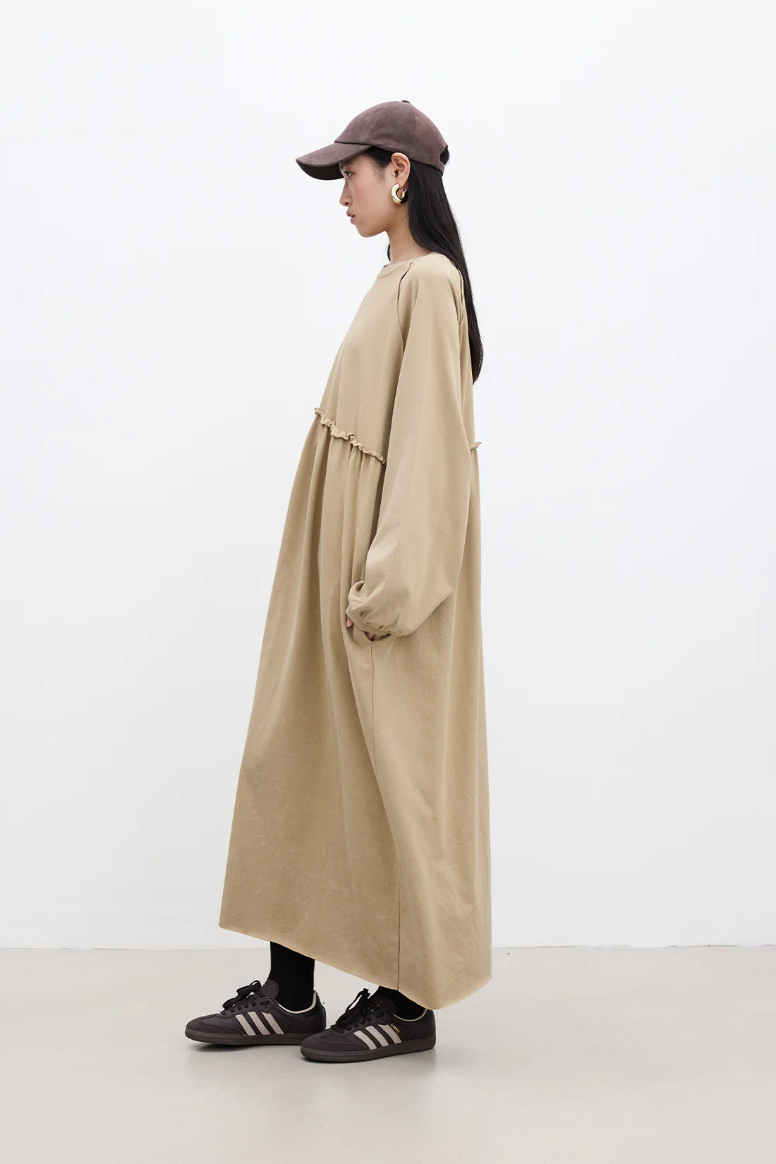 Oversized Ruched Dress