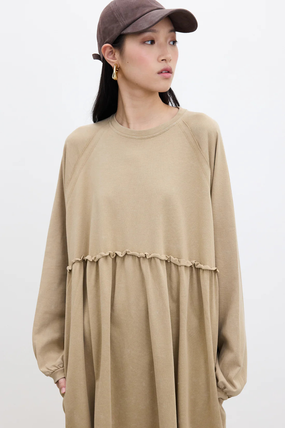 Oversized Ruched Dress
