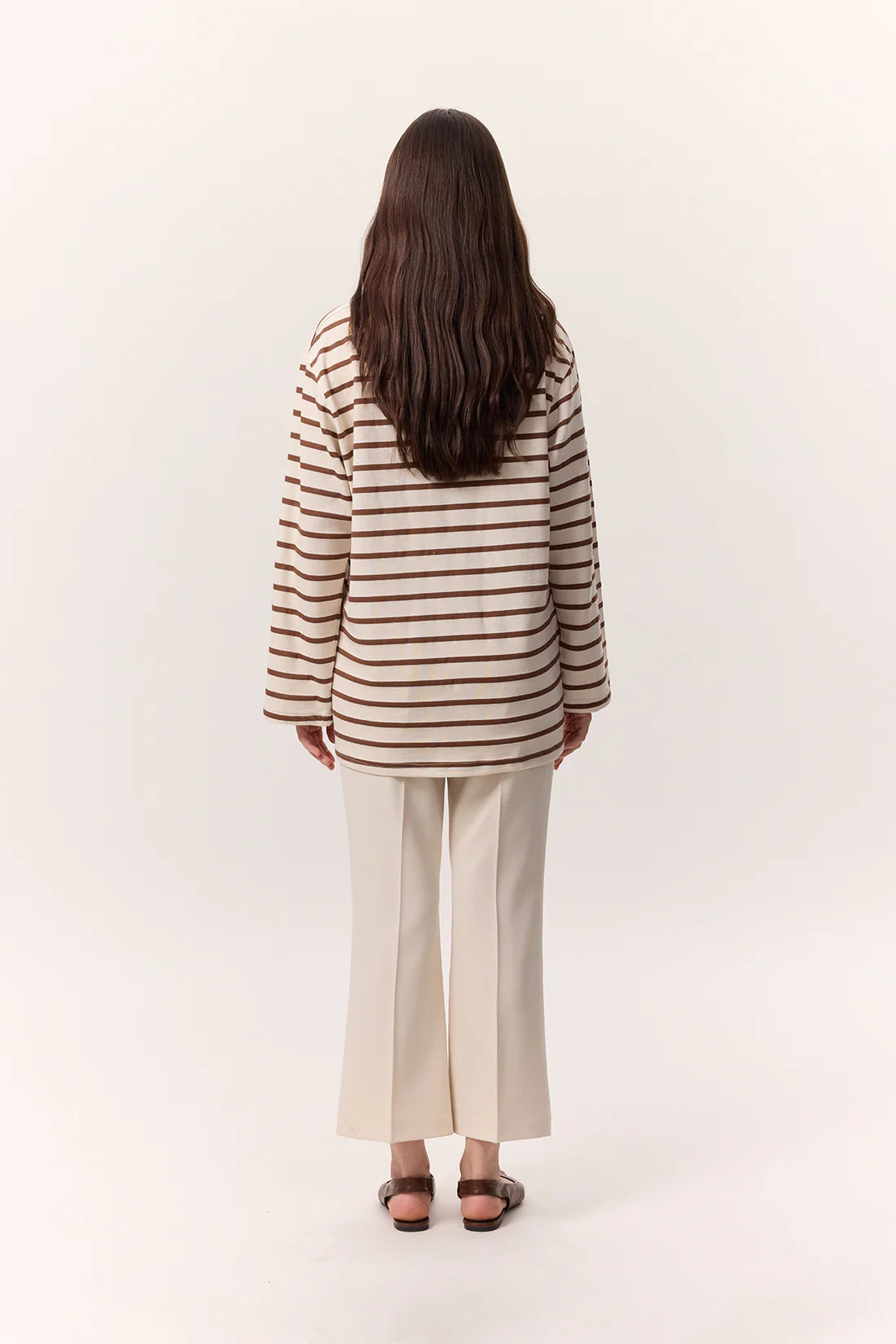 Striped Oversized Long Sleeve T-Shirt