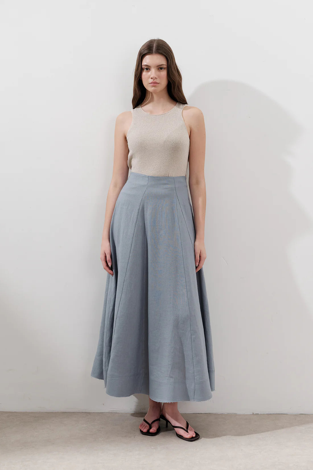 Linen Panel Skirt