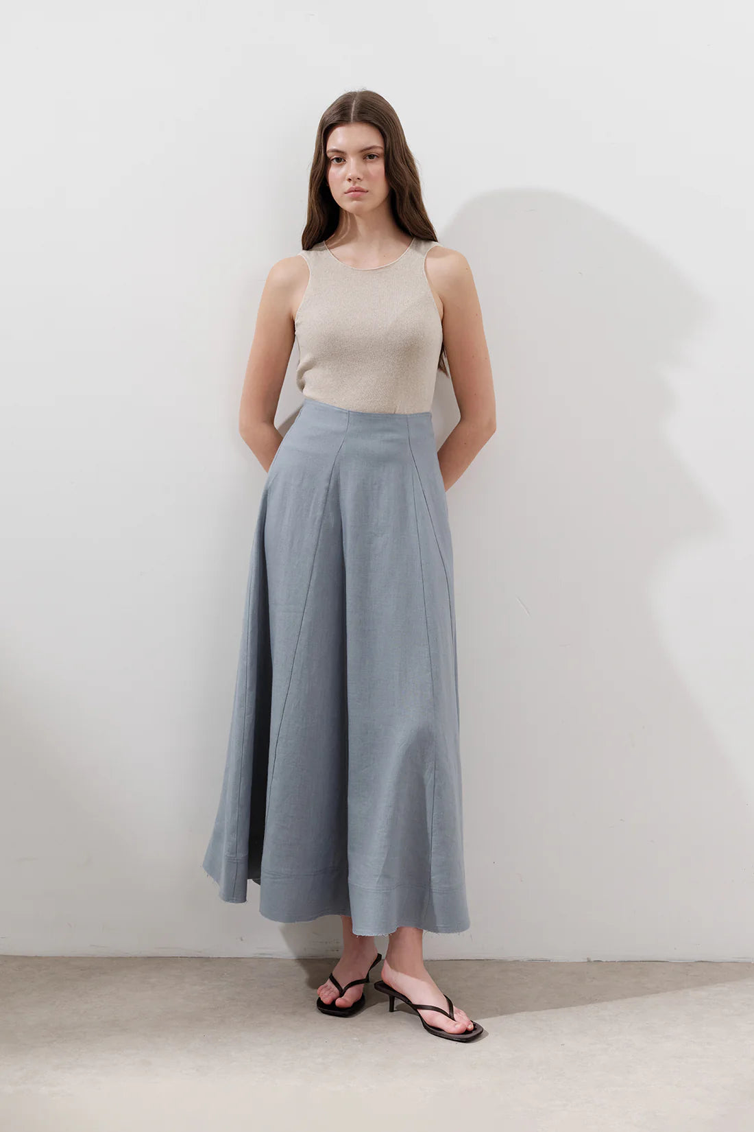 Linen Panel Skirt