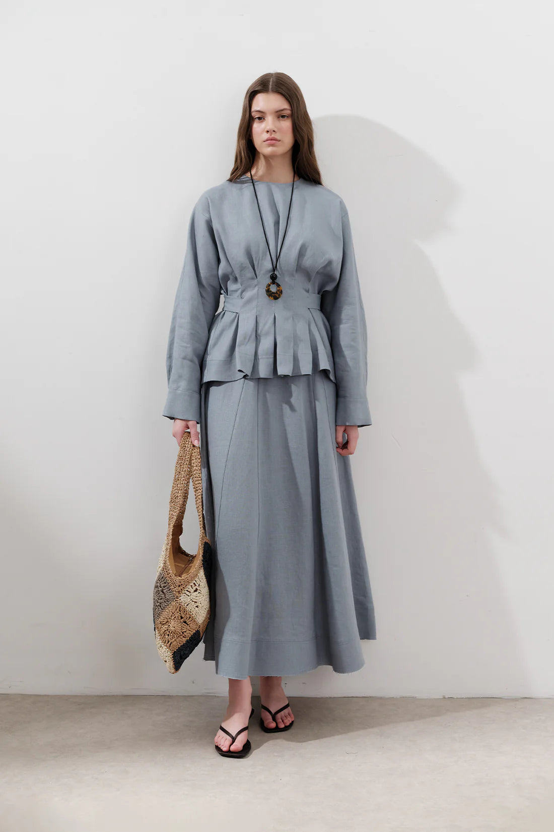 Linen Panel Skirt