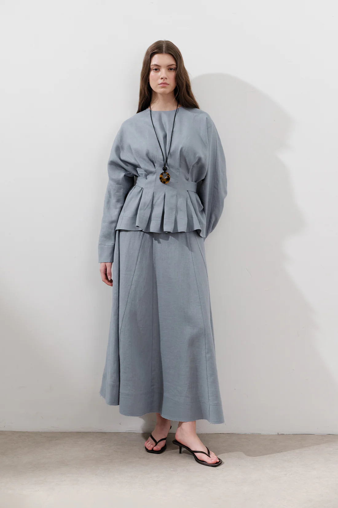 Linen Panel Skirt