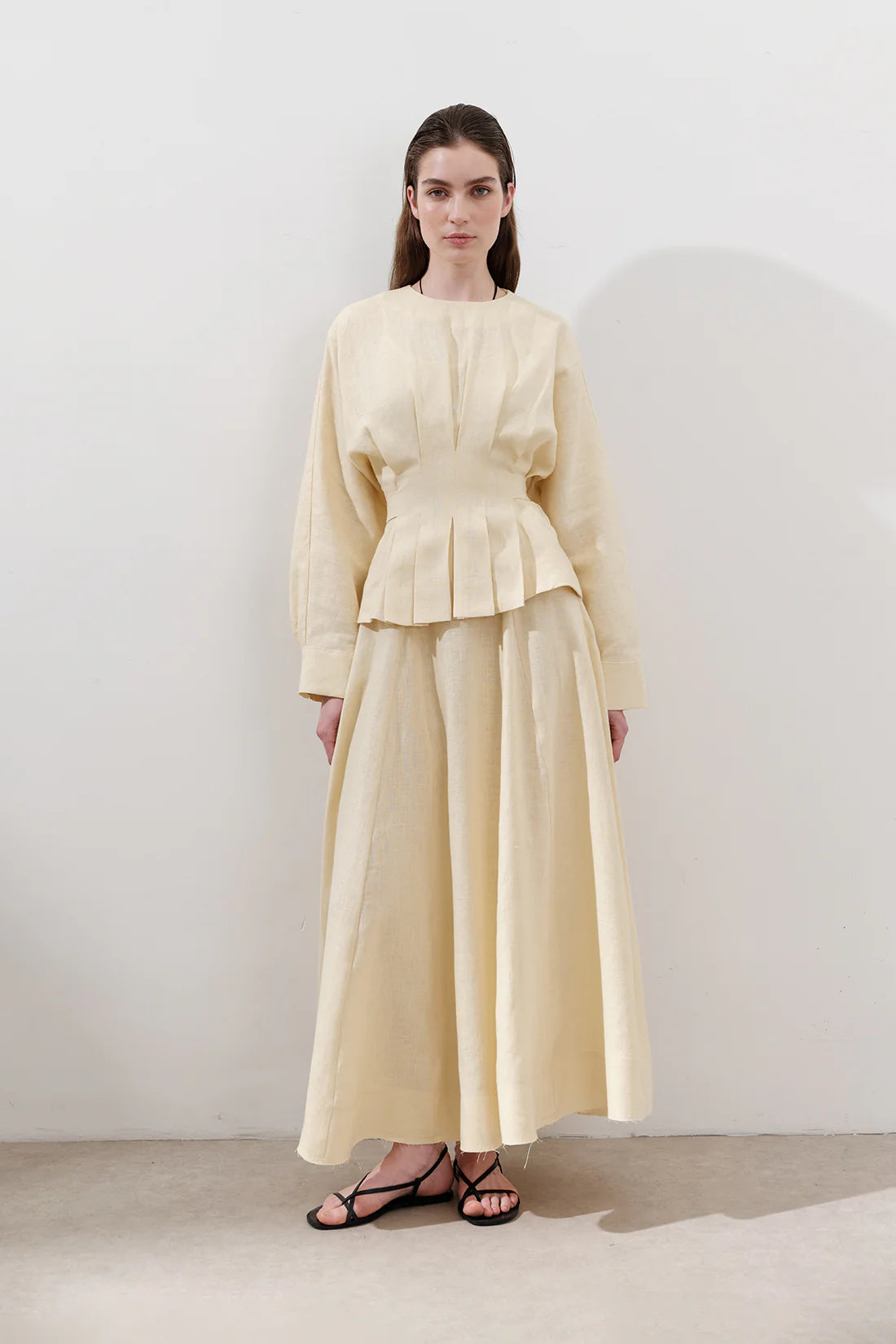Linen Panel Skirt