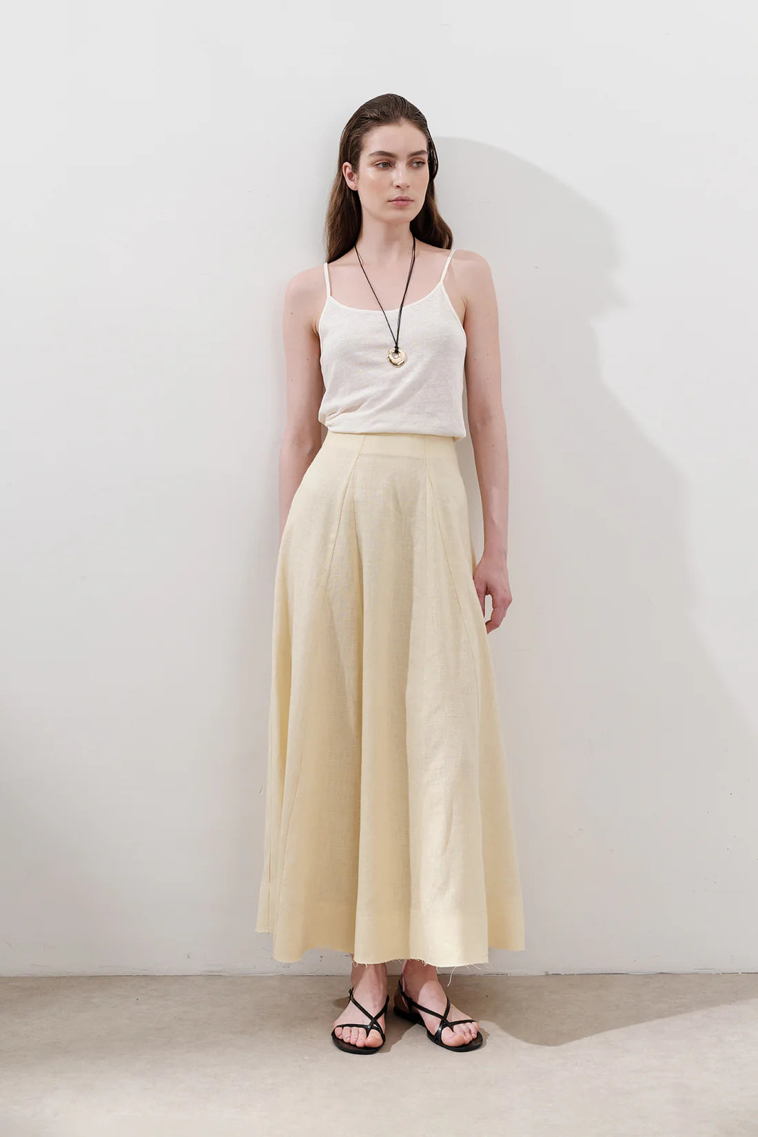 Linen Panel Skirt