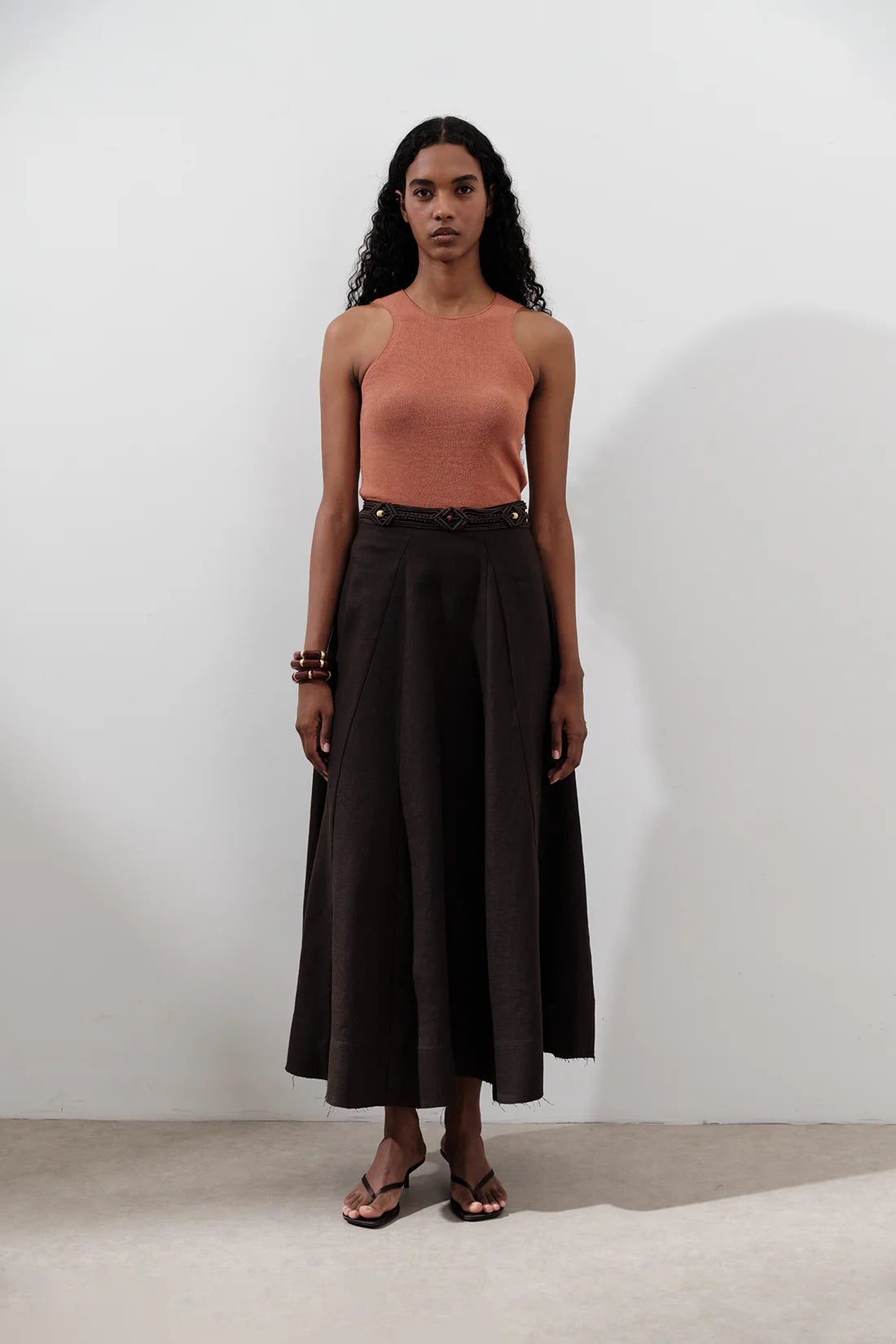 Linen Panel Skirt