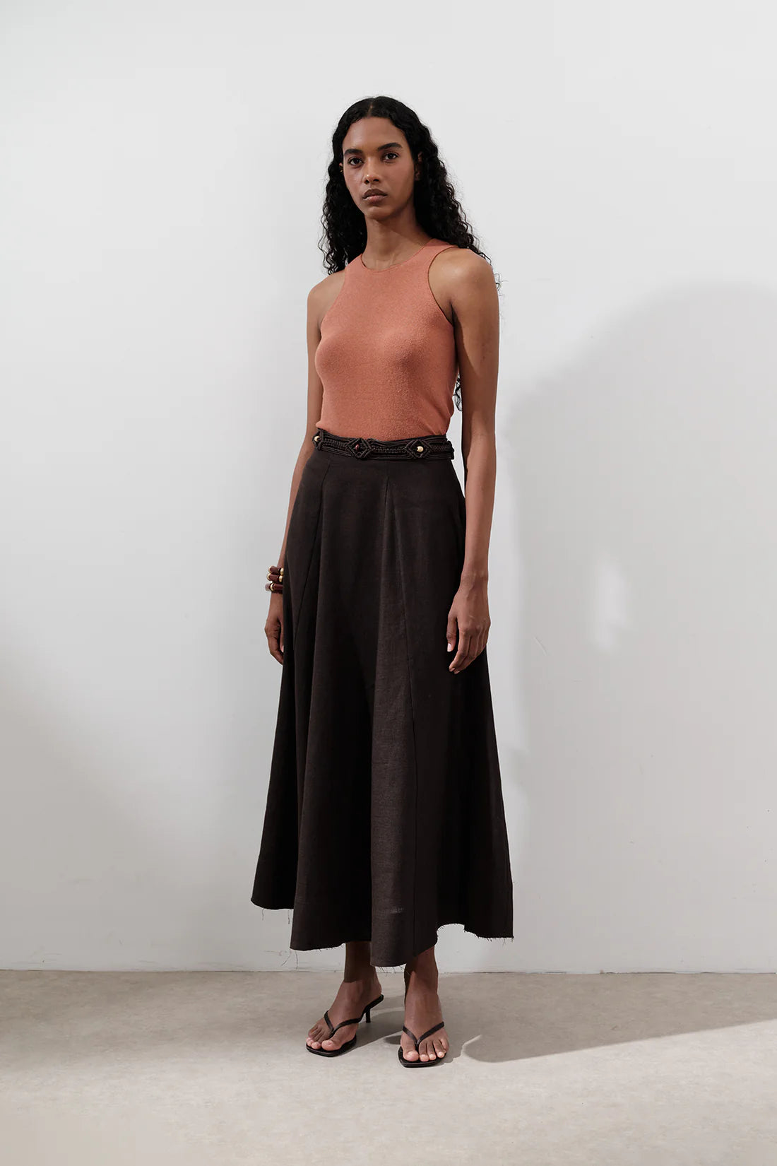 Linen Panel Skirt