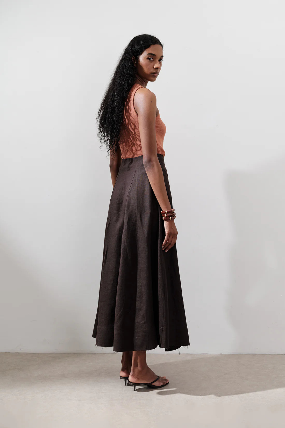 Linen Panel Skirt