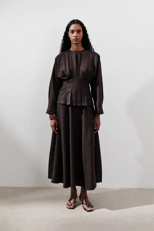 Linen Panel Skirt