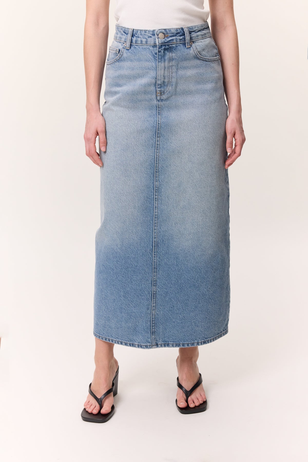 Long Denim Skirt