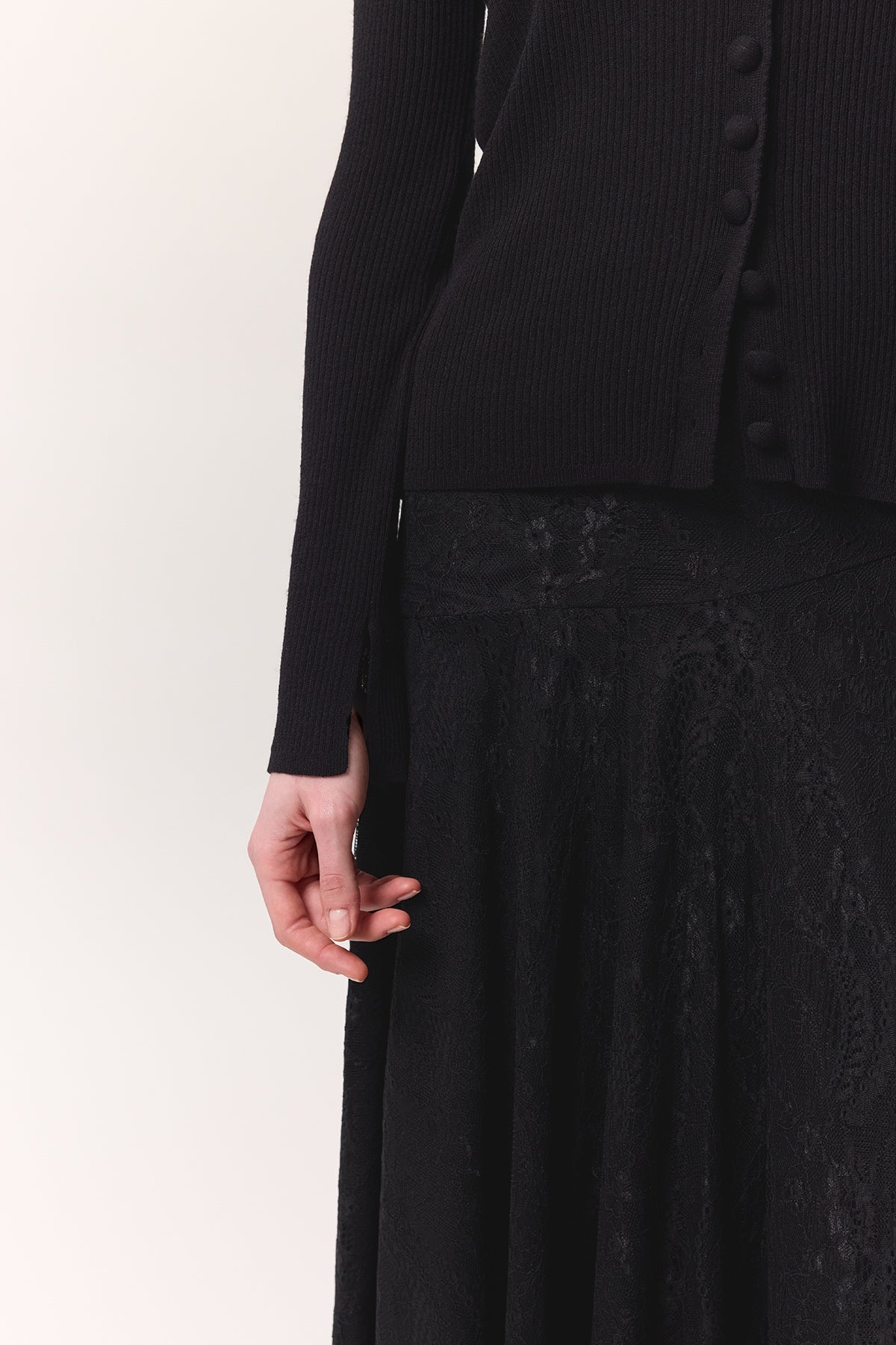 Small Button Knit Cardigan