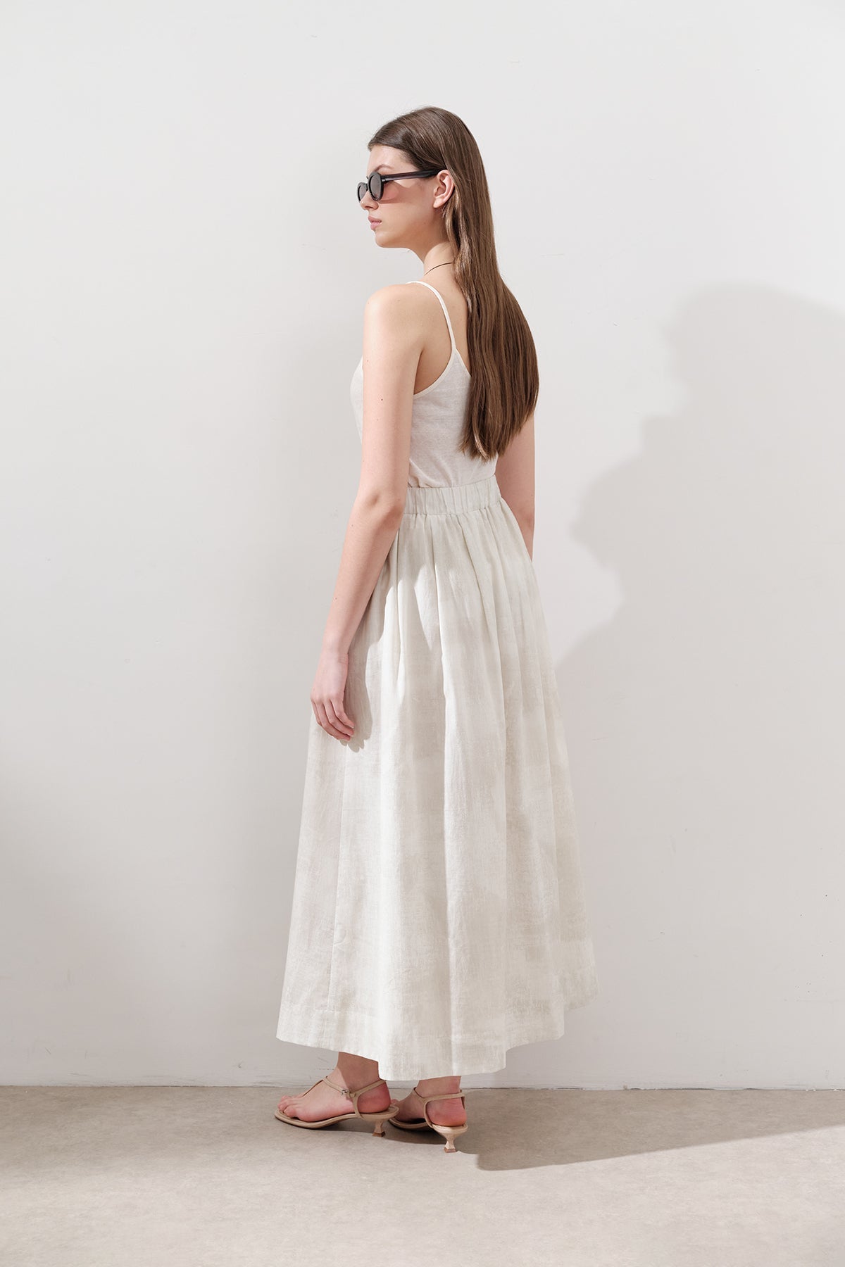 Lightweight Patterned Cotton Skirt