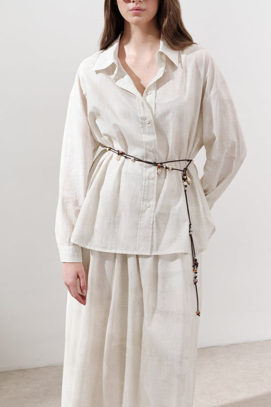 Lightweight Patterned Cotton Shirt